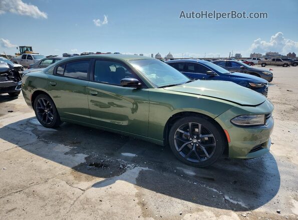 2C3CDXBG4LH133014 2020 DODGE CHARGER Green Передня права чверть