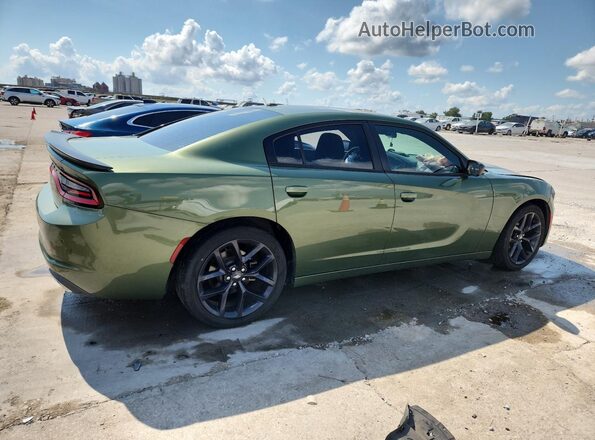 2C3CDXBG4LH133014 2020 DODGE CHARGER Green Задня права чверть