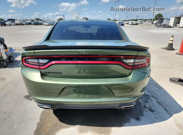 2C3CDXBG4LH133014 2020 DODGE CHARGER Green Вид ззаду