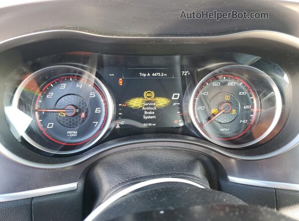 2C3CDXBG7LH223466 2020 DODGE CHARGER White Вид щитка приладів