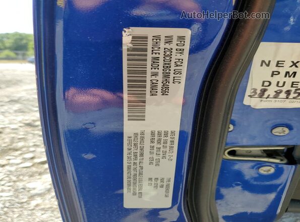2C3CDXBG8MH548564 2021 DODGE CHARGER Blue Вид підкапотного простору