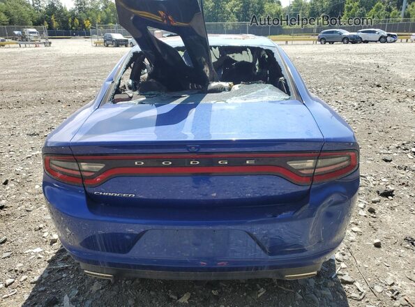 2C3CDXBG8MH548564 2021 DODGE CHARGER Blue Вид ззаду