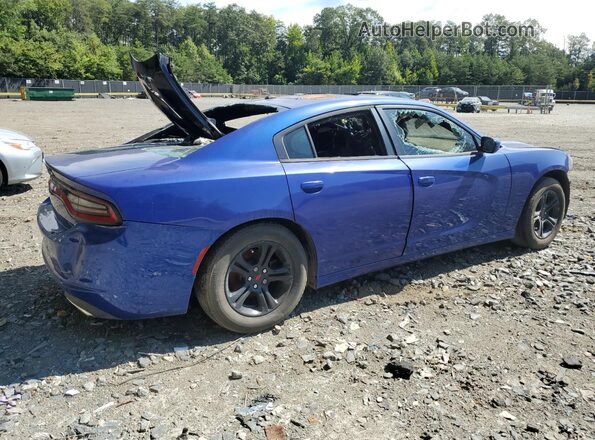 2C3CDXBG8MH548564 2021 DODGE CHARGER Blue Задня права чверть