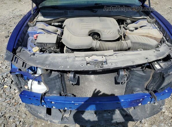 2C3CDXBG8MH548564 2021 DODGE CHARGER Blue Вид задньої частини салону