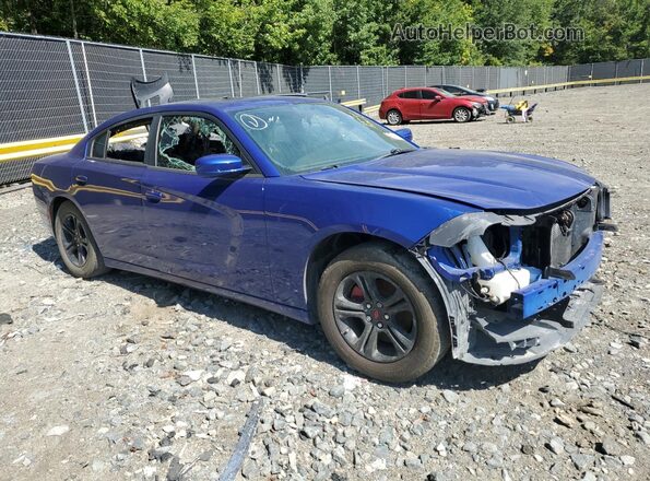 2C3CDXBG8MH548564 2021 DODGE CHARGER Blue Передня права чверть