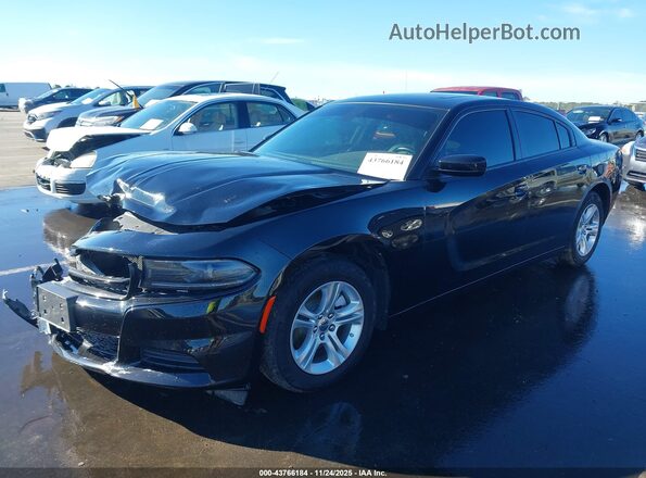 2C3CDXBG8NH152698 2022 DODGE CHARGER Black Передня ліва чверть