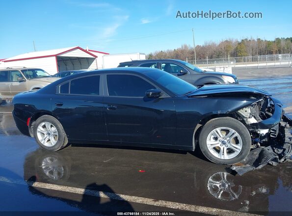 2C3CDXBG8NH152698 2022 DODGE CHARGER Black Вид задньої частини салону