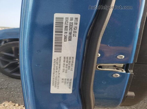 2C3CDXCT1NH190396 2022 DODGE CHARGER Blue Вид підкапотного простору