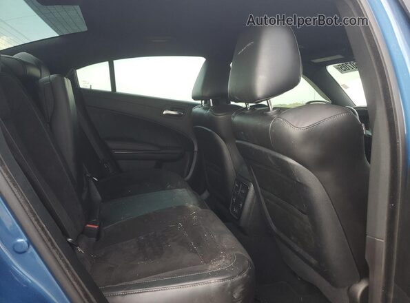 2C3CDXCT1NH190396 2022 DODGE CHARGER Blue Вид задніх сидінь