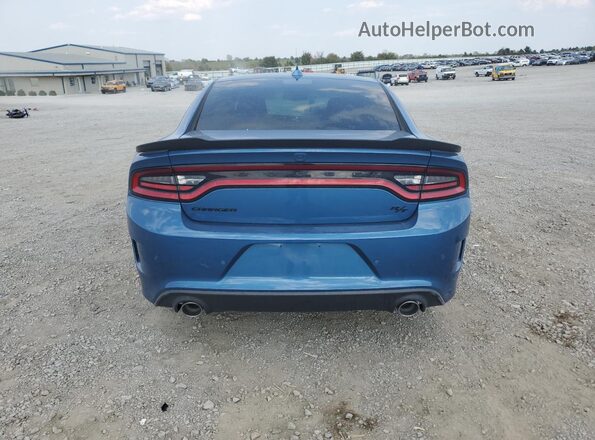 2C3CDXCT1NH190396 2022 DODGE CHARGER Blue Вид ззаду