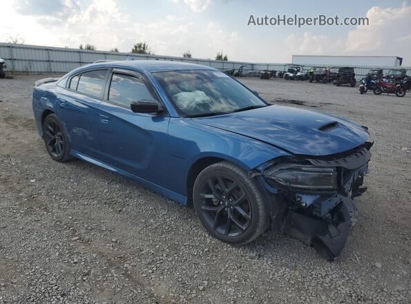 2C3CDXCT1NH190396 2022 DODGE CHARGER Blue Передня права чверть