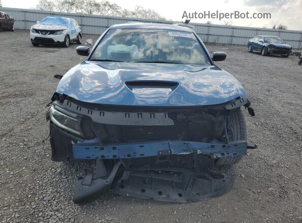 2C3CDXCT1NH190396 2022 DODGE CHARGER Blue Вид спереду