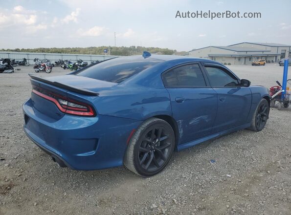 2C3CDXCT1NH190396 2022 DODGE CHARGER Blue Задня права чверть