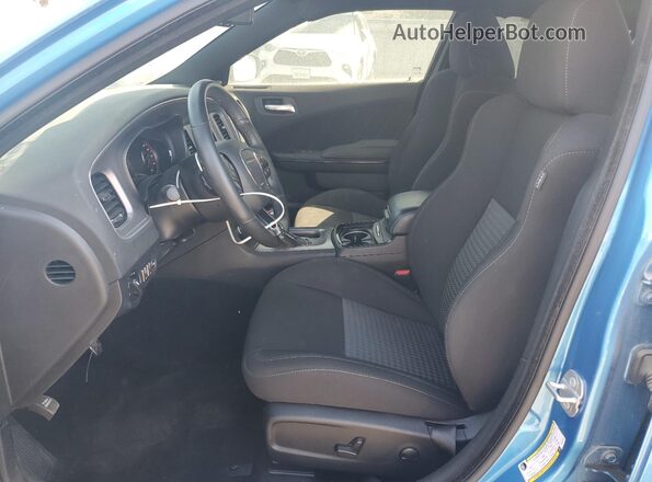 2C3CDXCT3PH576126 2023 DODGE CHARGER Blue Vista interior delantera