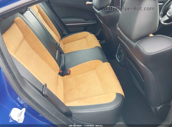 2C3CDXCT5NH100957 2022 DODGE CHARGER Blue VIN կոդի պիտակի տեսք