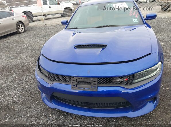 2C3CDXCT5NH100957 2022 DODGE CHARGER Blue Սարքավորումների վահանակի տեսք