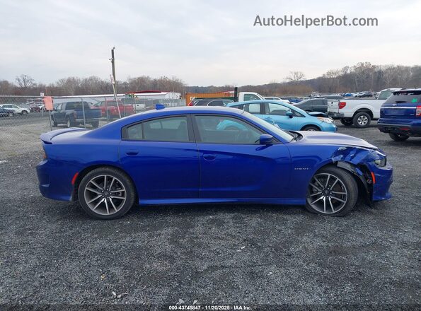 2C3CDXCT5NH100957 2022 DODGE CHARGER Blue Սալոնի հետևի տեսք