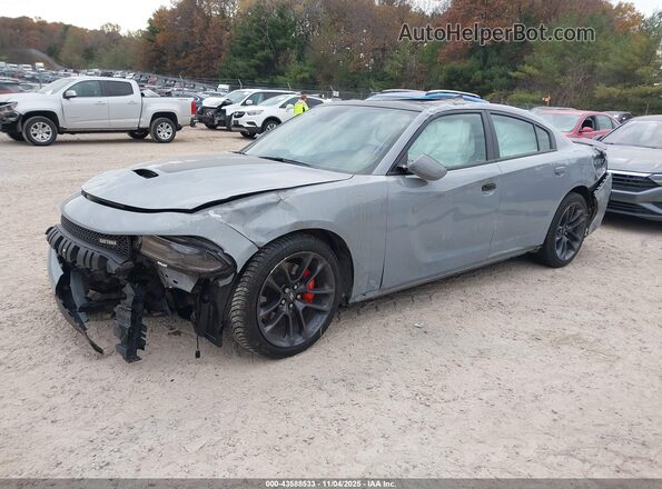 2C3CDXCT8LH212200 2020 DODGE CHARGER Gray Vista tres cuartos delantera izquierda