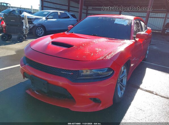 2C3CDXCT9MH592018 2021 DODGE CHARGER Red Передня ліва чверть