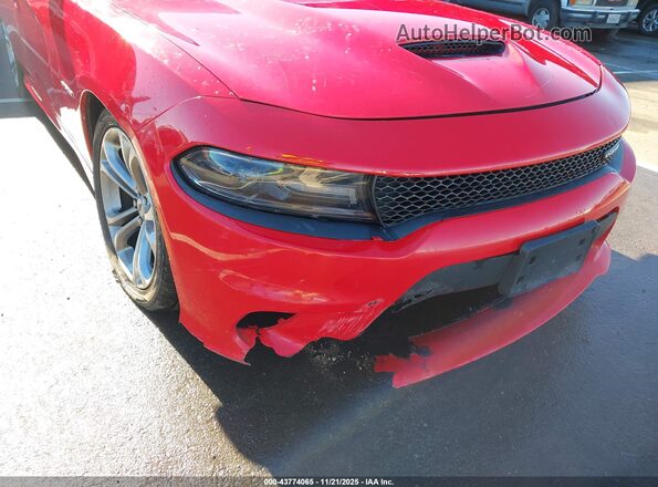 2C3CDXCT9MH592018 2021 DODGE CHARGER Red Вид спереду
