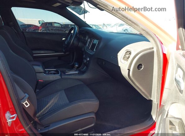 2C3CDXCT9MH592018 2021 DODGE CHARGER Red Вид салону спереду