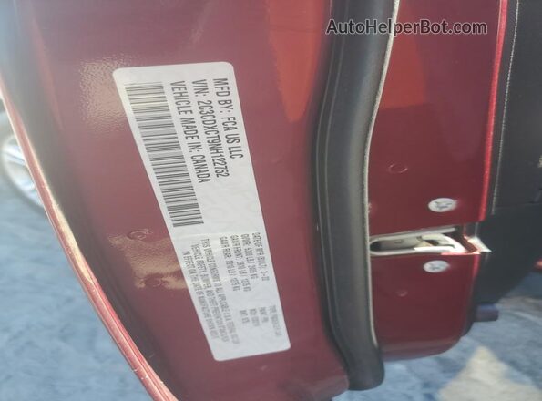 2C3CDXCT9NH122752 2022 DODGE CHARGER Burgundy 