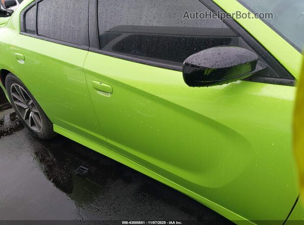 2C3CDXCT9PH698327 2023 DODGE CHARGER Green უკანა სალონის ხედი