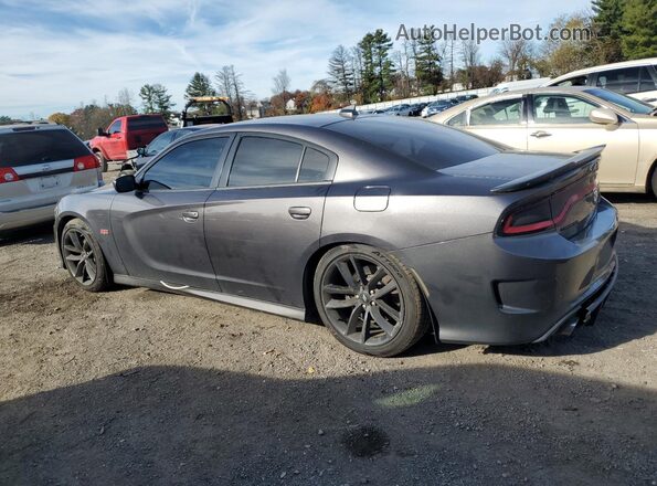 2C3CDXGJ3KH756885 2019 DODGE CHARGER Gray Trasero izquierdo