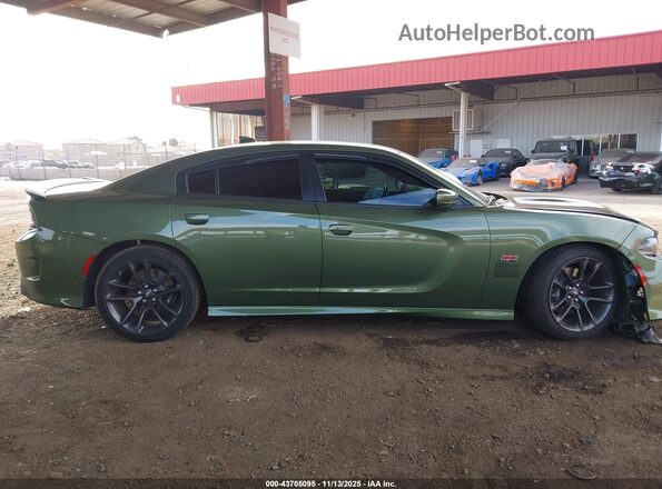 2C3CDXGJ5NH220587 2022 DODGE CHARGER Зеленый Панорамный вид салона 360°