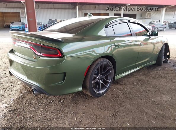 2C3CDXGJ5NH220587 2022 DODGE CHARGER Зеленый Задняя правая четверть