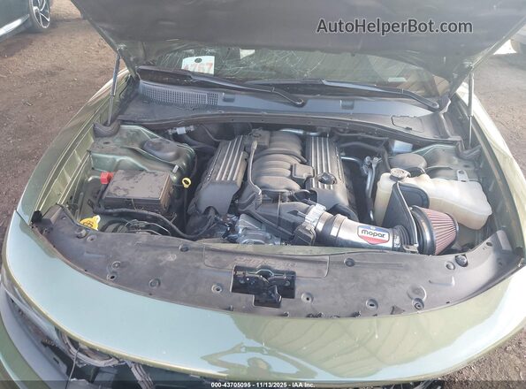 2C3CDXGJ5NH220587 2022 DODGE CHARGER Зеленый Вид сзади
