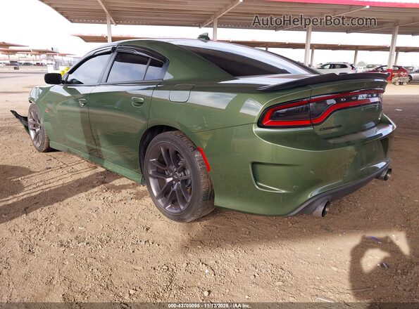 2C3CDXGJ5NH220587 2022 DODGE CHARGER Зеленый Задняя левая четверть