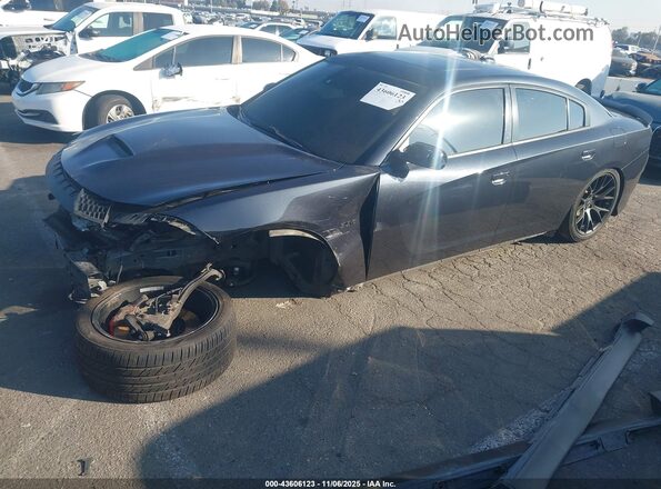 2C3CDXGJ8JH152411 2018 DODGE CHARGER Черный Передняя левая четверть