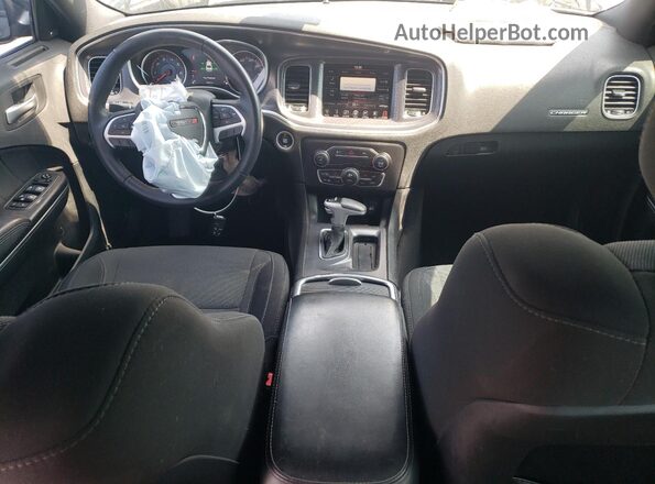 2C3CDXHG2GH330325 2016 DODGE CHARGER Black Widok deski rozdzielczej