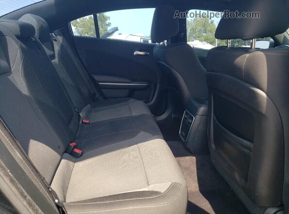 2C3CDXHG2GH330325 2016 DODGE CHARGER Black Widok tylnych siedzeń