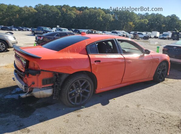 2C3CDXHG5MH633465 2021 DODGE CHARGER Orange Задня права чверть