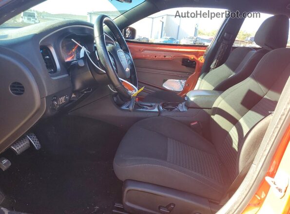 2C3CDXHG5MH633465 2021 DODGE CHARGER Orange Вид салону спереду