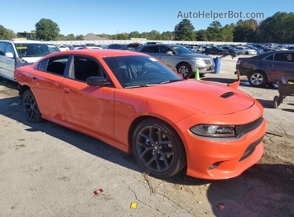 2C3CDXHG5MH633465 2021 DODGE CHARGER Orange Передня права чверть