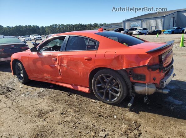 2C3CDXHG5MH633465 2021 DODGE CHARGER Orange Задня ліва чверть