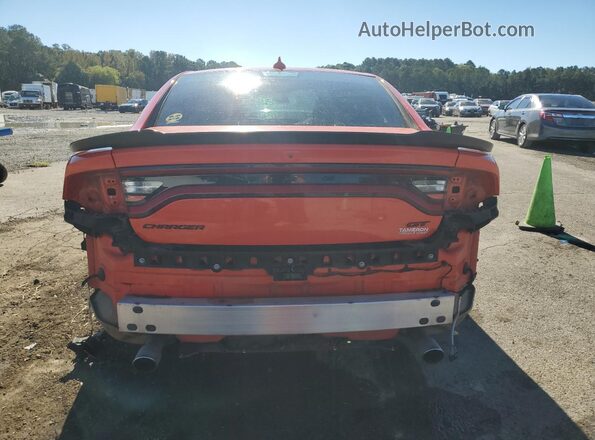 2C3CDXHG5MH633465 2021 DODGE CHARGER Orange Вид ззаду