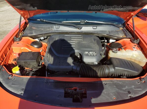 2C3CDXHG5MH633465 2021 DODGE CHARGER Orange Вид задньої частини салону