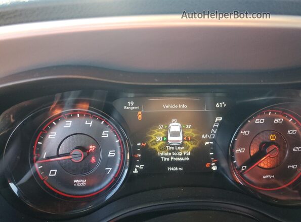 2C3CDXHG5MH633465 2021 DODGE CHARGER Orange Вид щитка приладів