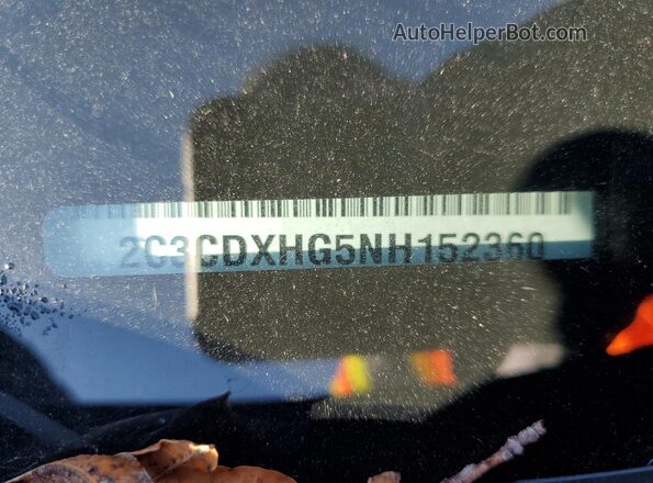 2C3CDXHG5NH152360 2022 DODGE CHARGER Black Widok komory silnika