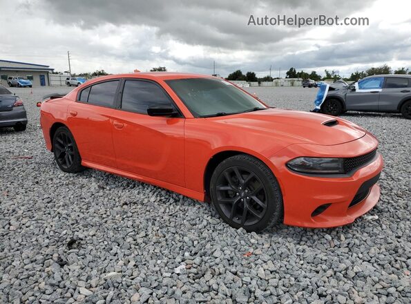 2C3CDXHG7LH195949 2020 DODGE CHARGER Orange Передня права чверть