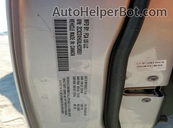 2C3CDXHG8LH238551 2020 DODGE CHARGER Silver Widok komory silnika