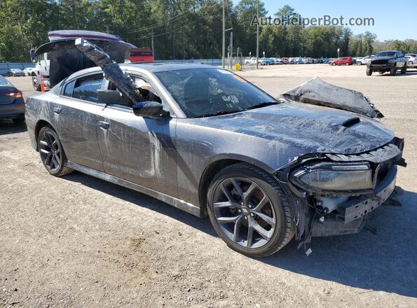 2C3CDXHG8NH244661 2022 DODGE CHARGER Gray Передня права чверть