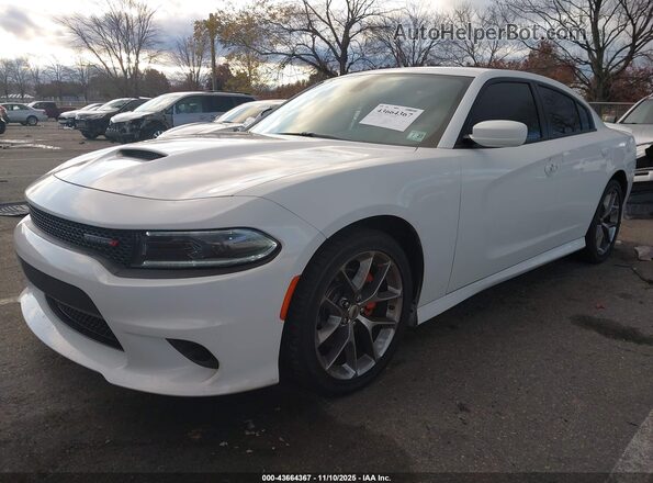 2C3CDXHG9NH176516 2022 DODGE CHARGER White წინა მარცხენა ხედი სამი მეოთხედიდან