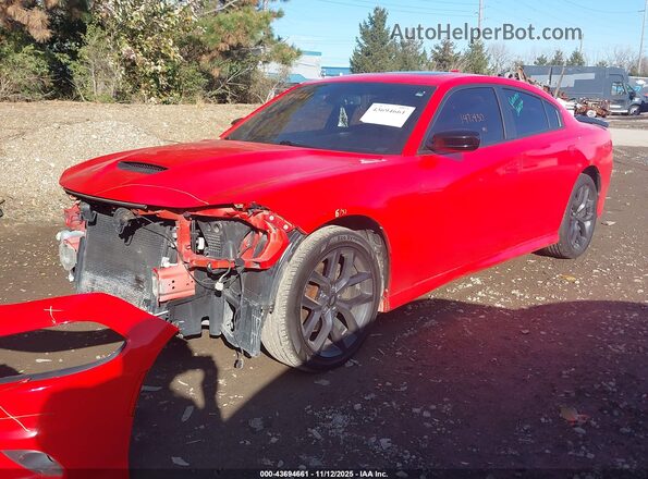 2C3CDXHGXLH101160 2020 DODGE CHARGER Red წინა მარცხენა ხედი სამი მეოთხედიდან