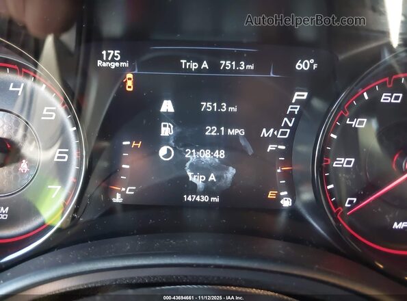 2C3CDXHGXLH101160 2020 DODGE CHARGER Red უკანა სავარძლების ხედი