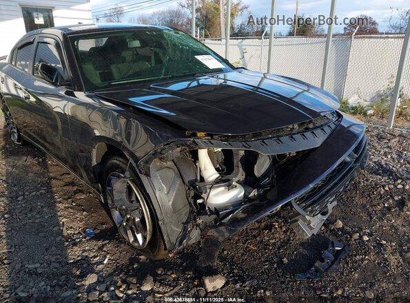 2C3CDXJG7JH174459 2018 DODGE CHARGER Black Widok z przodu